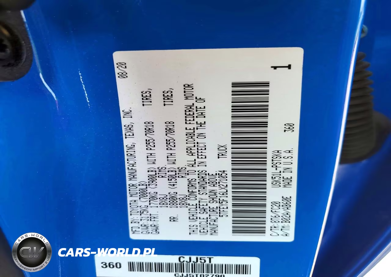 2020 Toyota Tundra Crewmax Sr5 VIN:5TFEY5F16LX271054 - 12