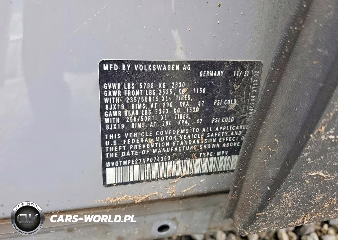 2022 Volkswagen Id.4 Pro S VIN:WVGTMPE27NP074353 - 14