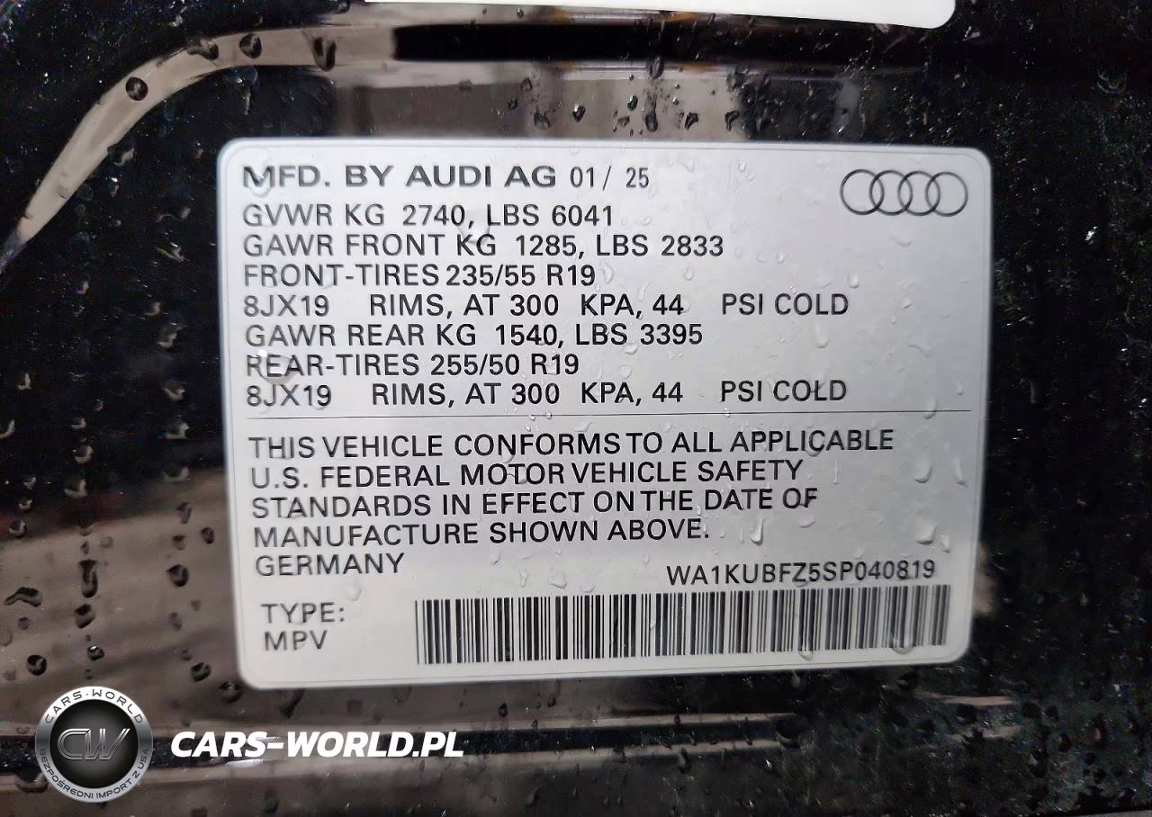 2025 Audi Q4 E-Tron Premium VIN:WA1KUBFZ5SP040819 - 12