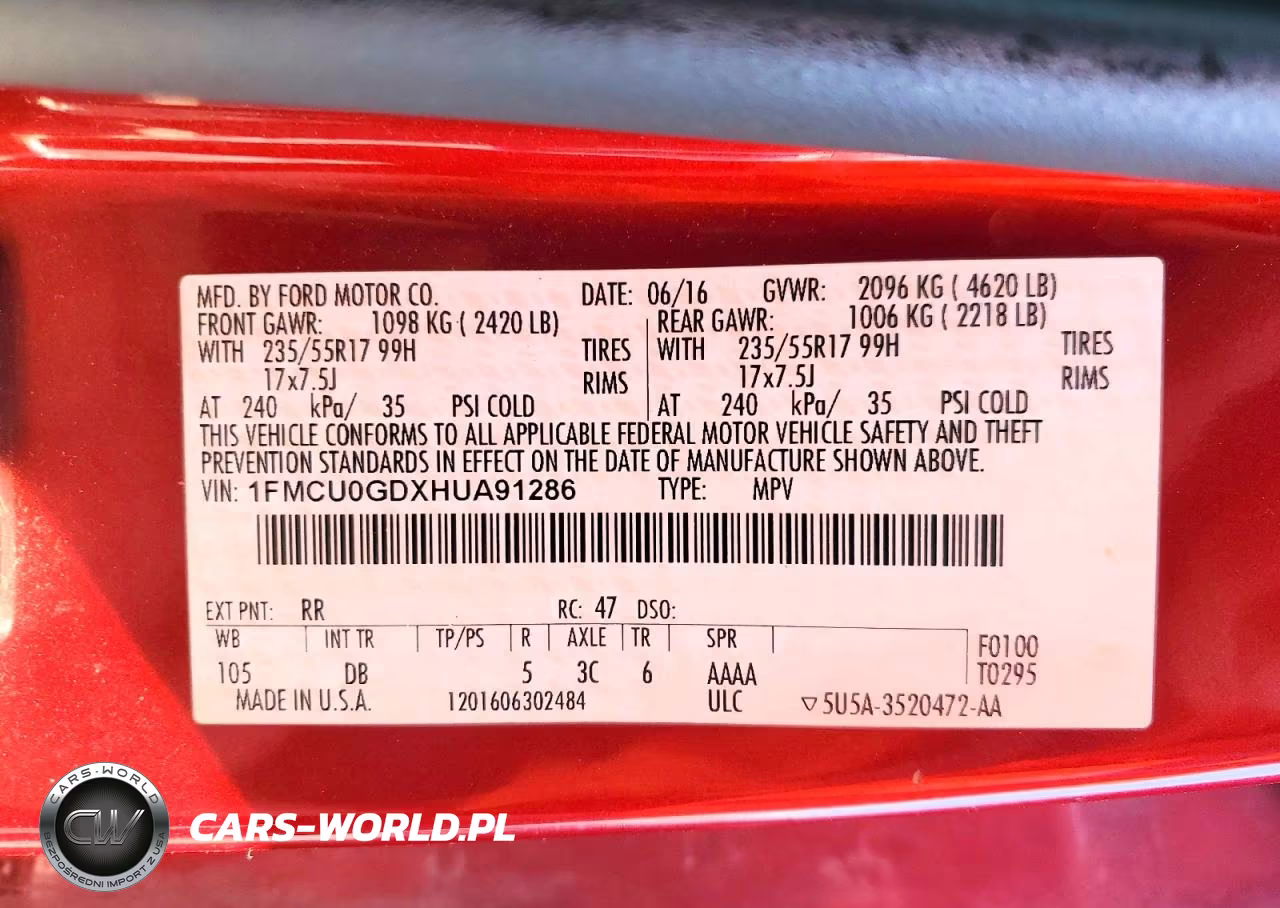 2017 Ford Escape Se VIN:1FMCU0GDXHUA91286 - 13