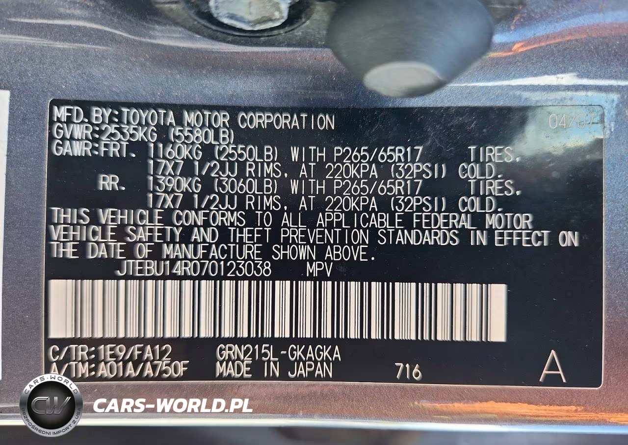 2007 Toyota 4Runner Sr5 VIN:JTEBU14R070123038 - 13