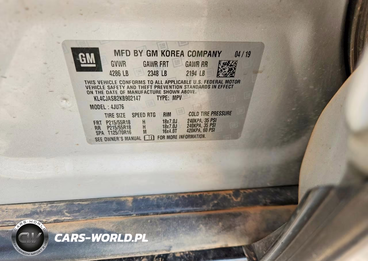 2019 Buick Encore Preferred VIN:KL4CJASB2KB902147 - 13