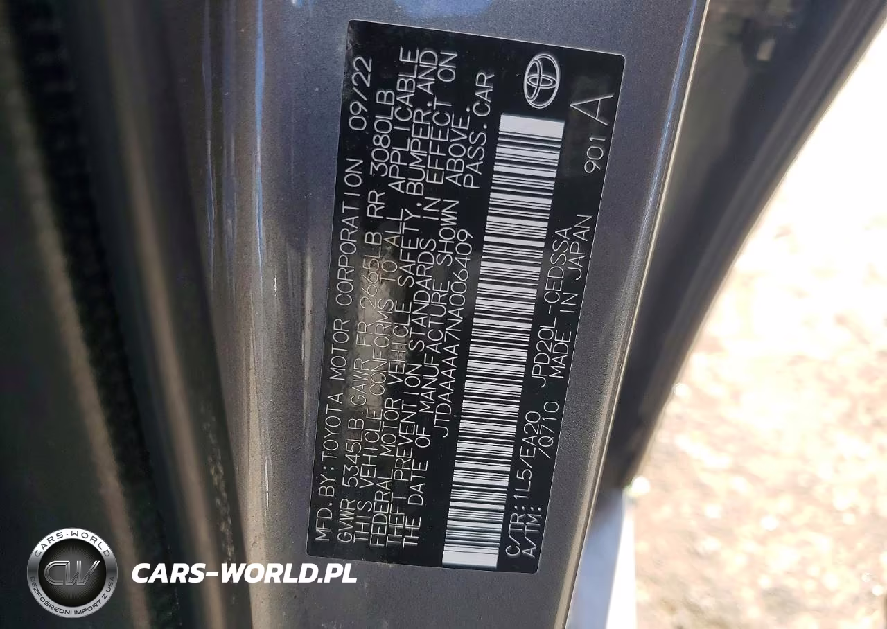 2022 Toyota Mirai Xle VIN:JTDAAAAA7NA006409 - 13