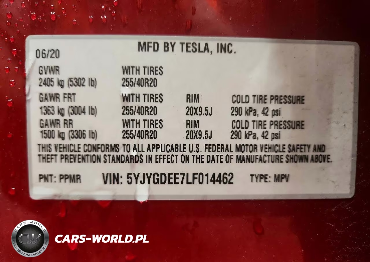 2020 Tesla Model Y Long Range Dual Motor All-Wheel Drive VIN:5YJYGDEE7LF014462 - 13