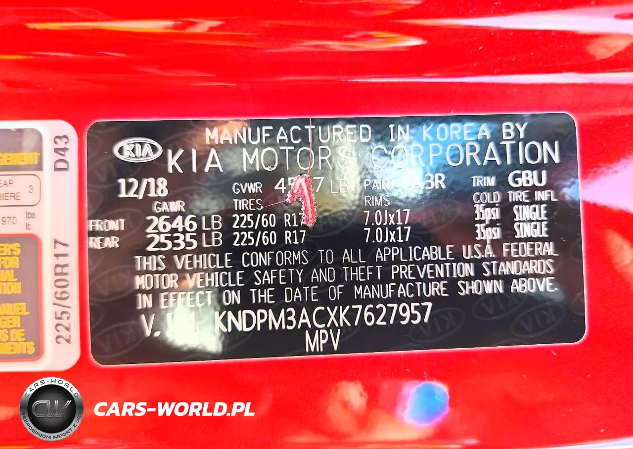 2019 Kia Sportage Lx VIN:KNDPM3ACXK7627957 - 12