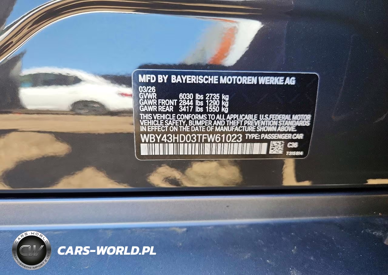 2026 BMW I4 xDrive 40 VIN:WBY43HD03TFW61023 - 12