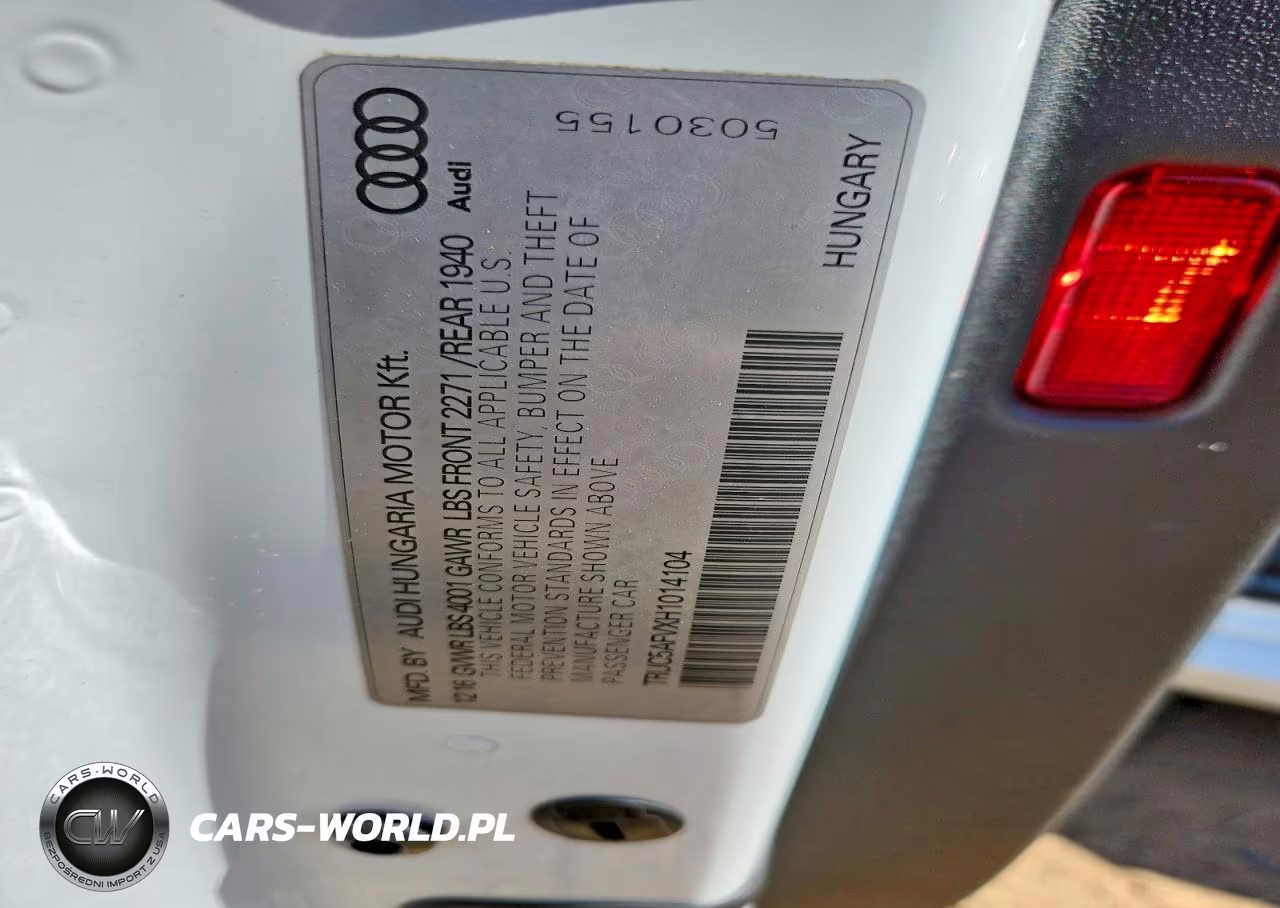 2017 Audi Tt VIN:TRUC5AFVXH1014104 - 12