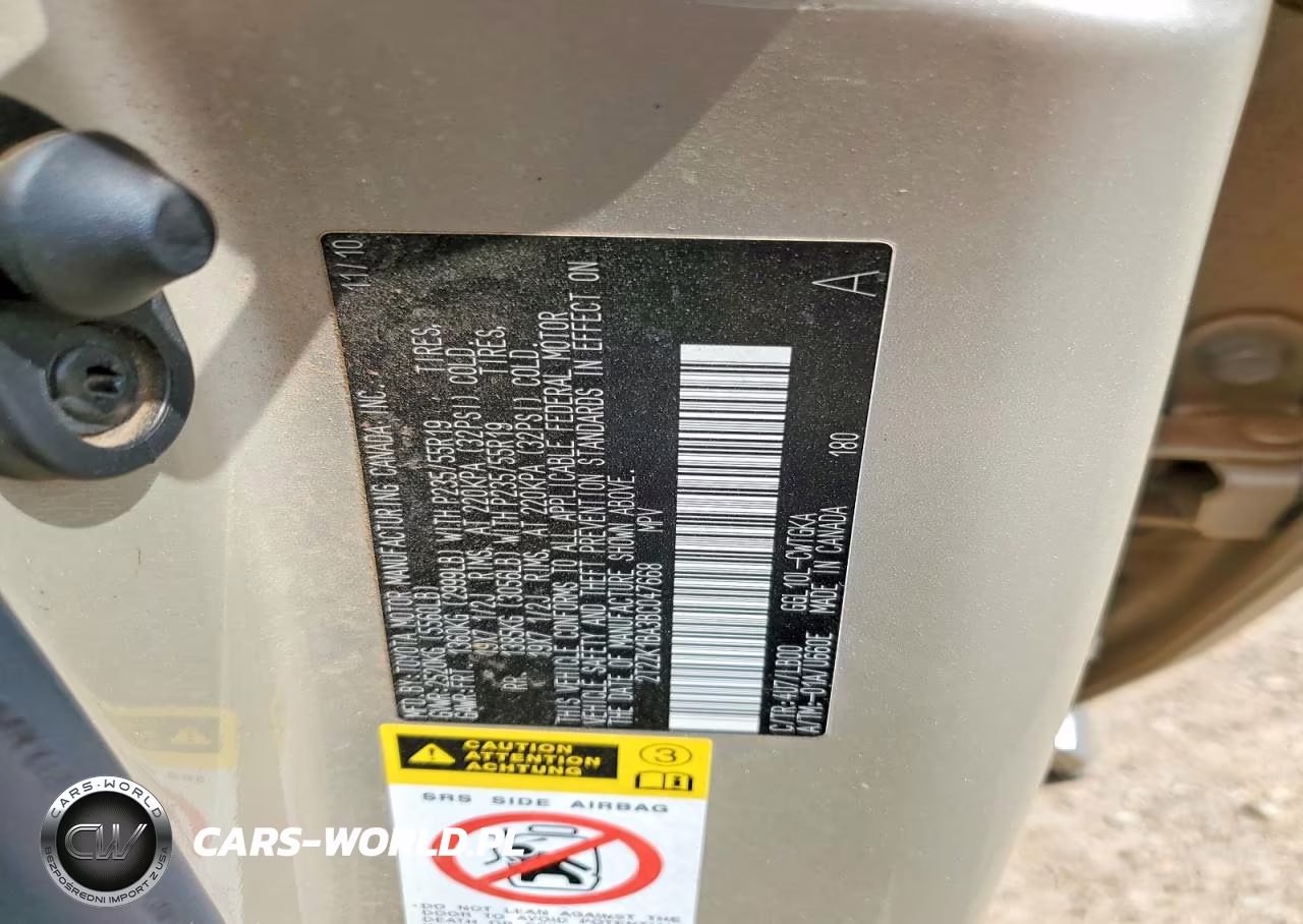 2011 Lexus Rx 350 VIN:2T2ZK1BA3BC047668 - 13