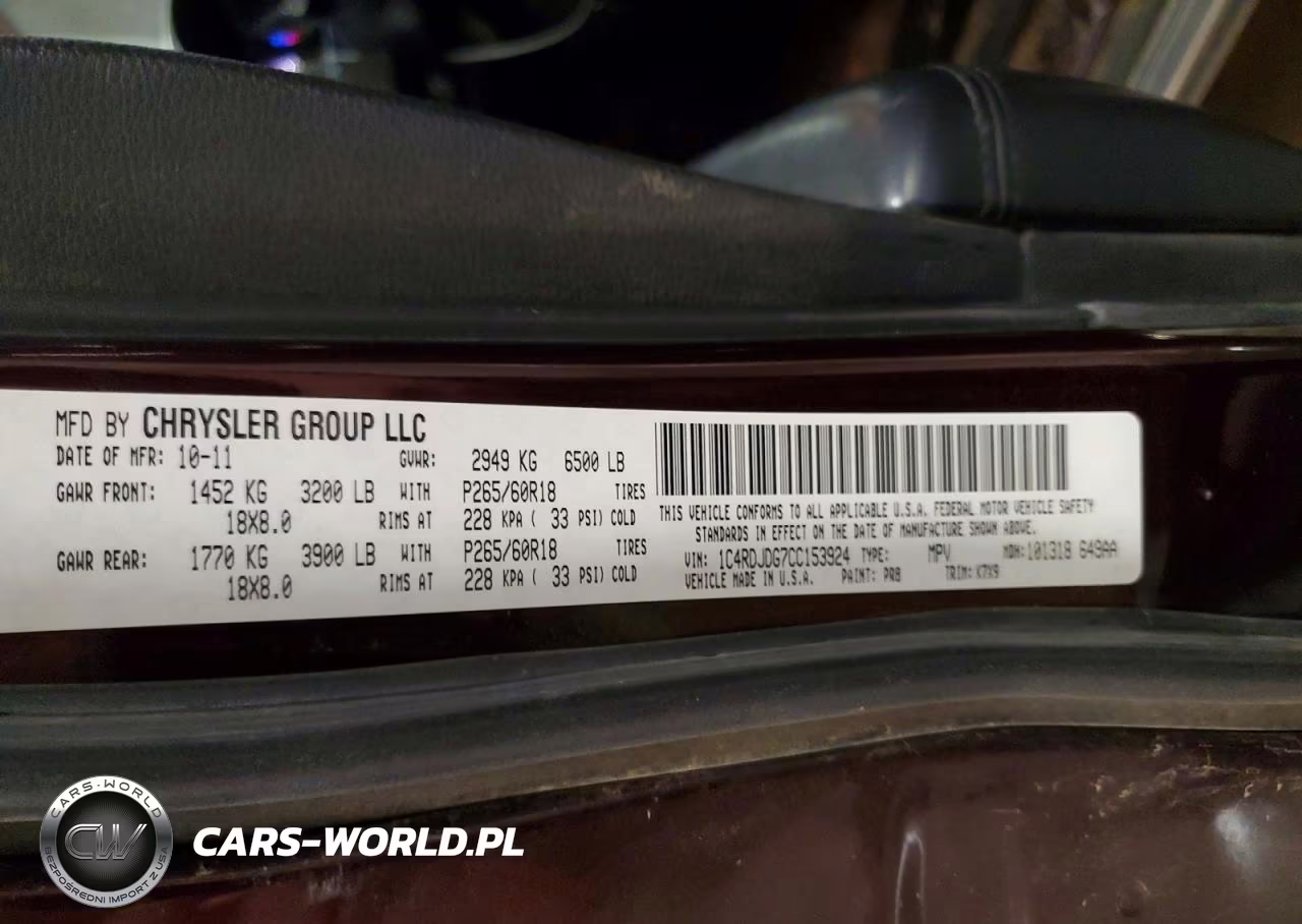 2012 Dodge Durango Crew VIN:1C4RDJDG7CC153924 - 13