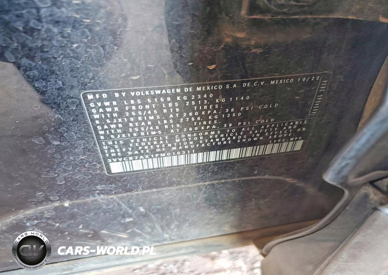 2023 Volkswagen Tiguan Se R-Line Black VIN:3VVCB7AX1PM016311 - 12