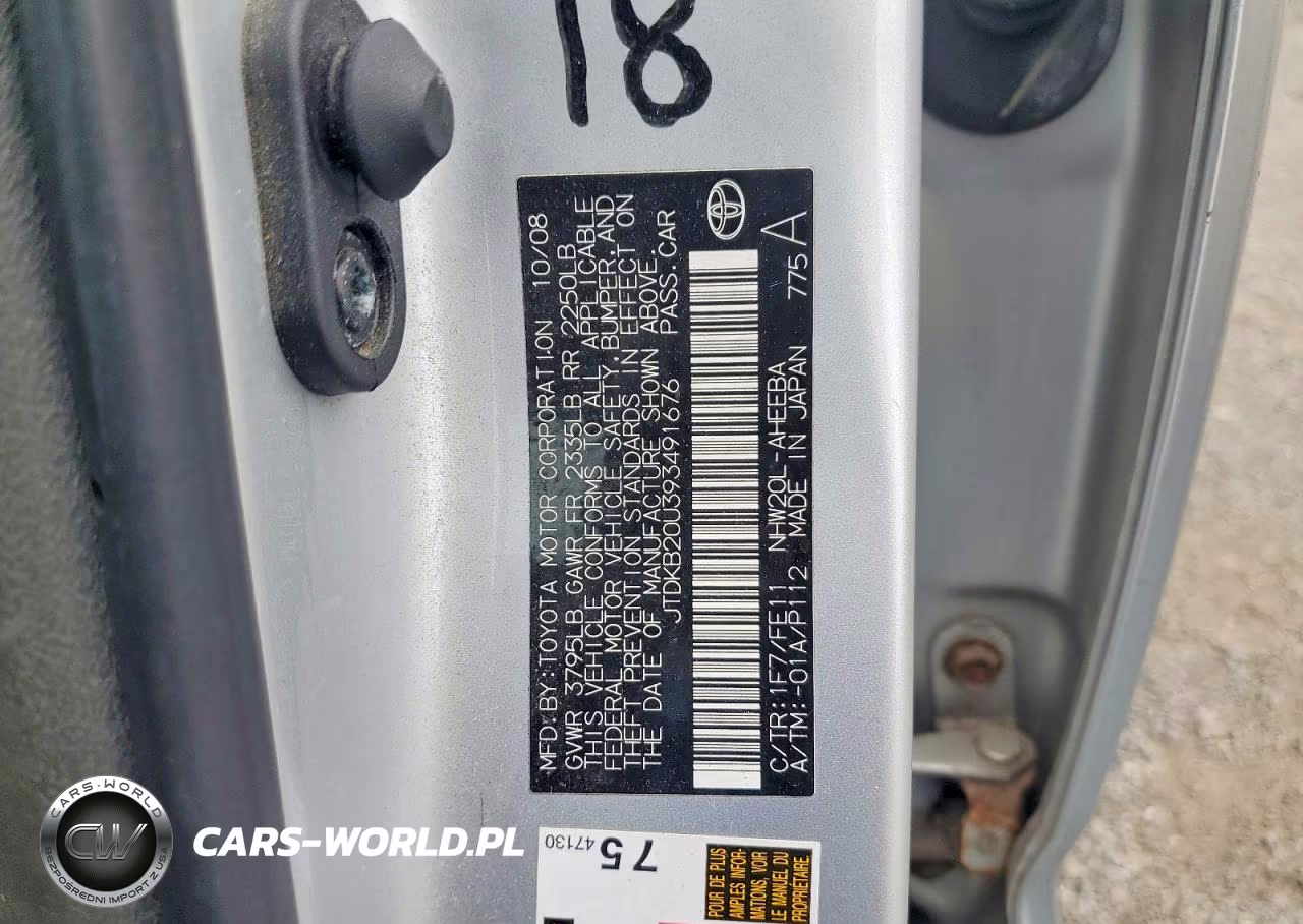 2009 Toyota Prius VIN:JTDKB20U393491676 - 12