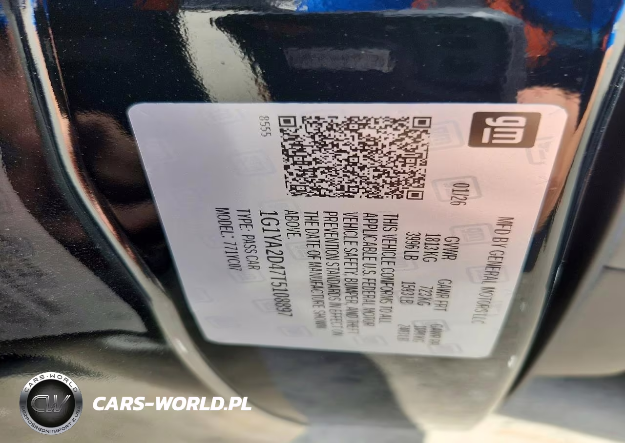 2026 Chevrolet Corvette Stingray 1Lt VIN:1G1YA2D47T5108897 - 12
