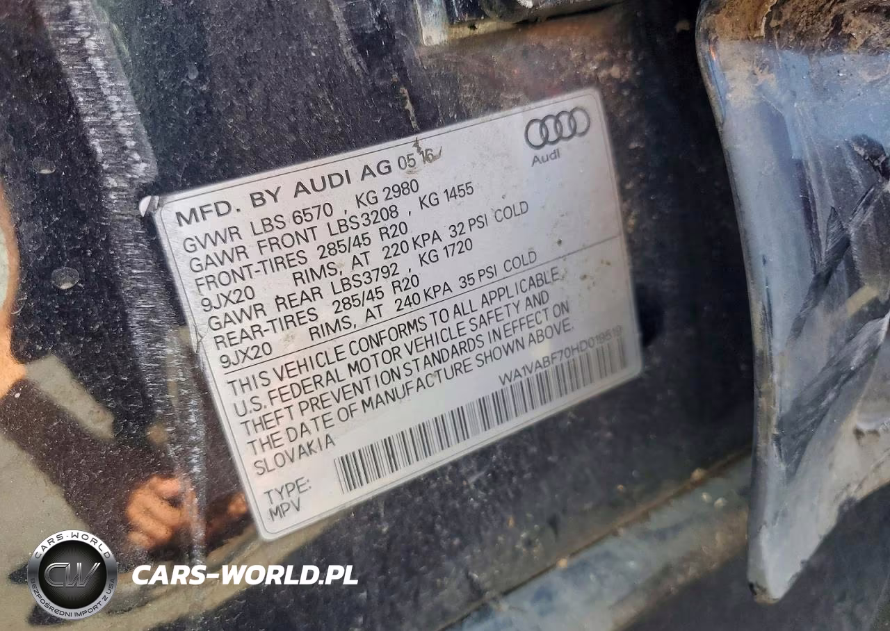 2017 Audi Q7 Prestige VIN:WA1VABF70HD019519 - 12