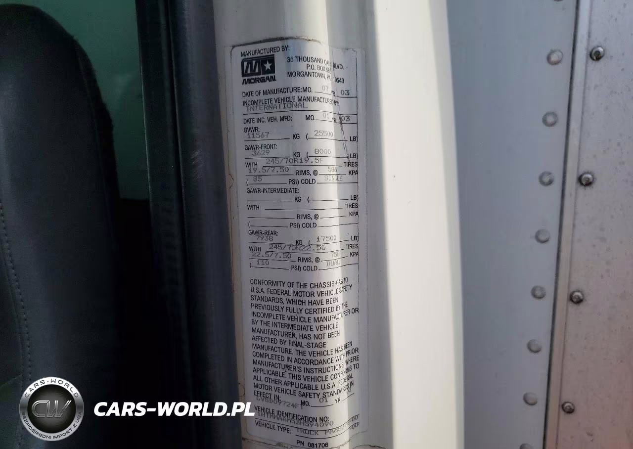 2003 International 4000 4300 VIN:1HTMMAAM53H594090 - 10