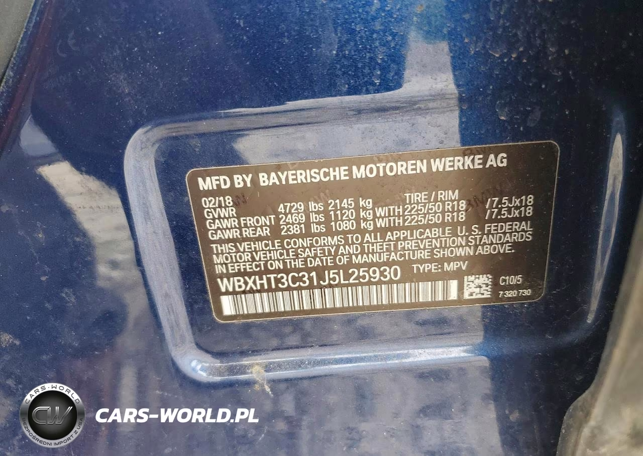 2018 BMW X1 xDrive28I VIN:WBXHT3C31J5L25930 - 13