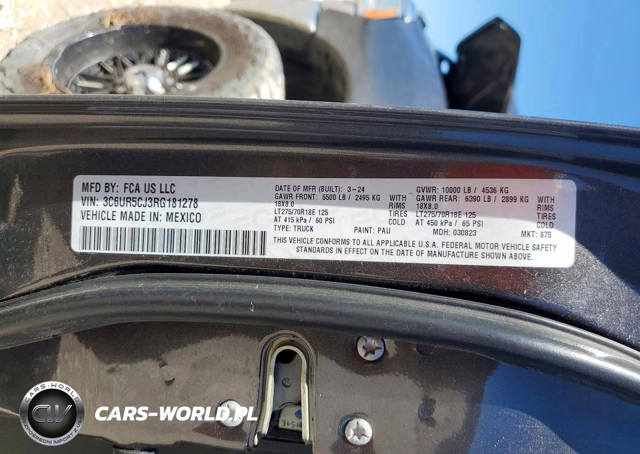2024 Ram 2500 Tradesman VIN:3C6UR5CJ3RG181278 - 12