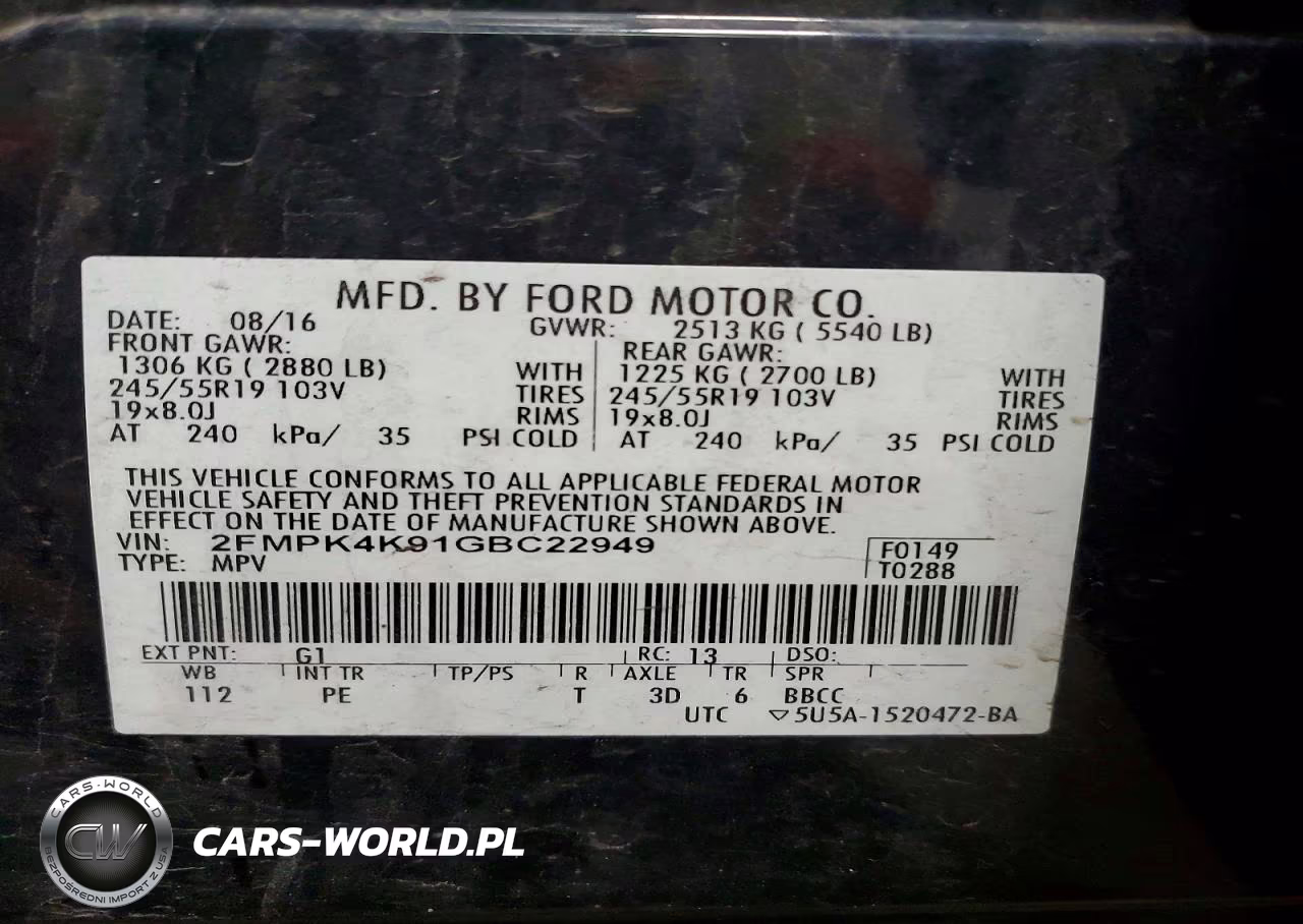 2016 Ford Edge Titanium VIN:2FMPK4K91GBC22949 - 13