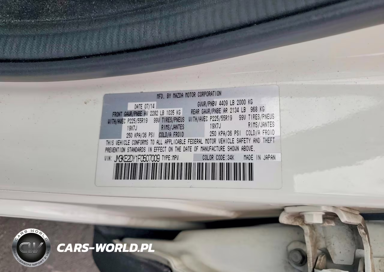 2015 Mazda Cx-5 Gt VIN:JM3KE2DY1F0507009 - 13