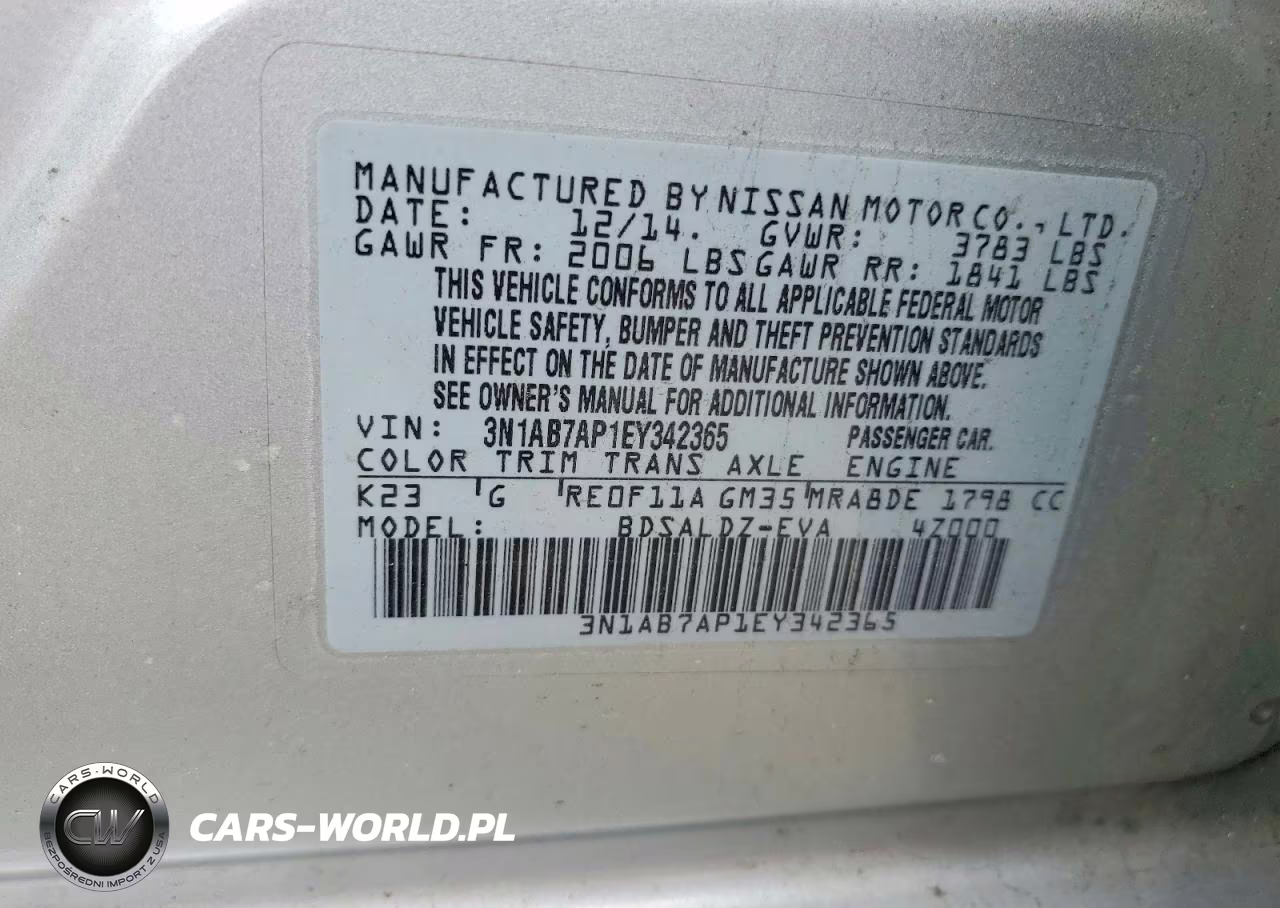 2014 Nissan Sentra Sv VIN:3N1AB7AP1EY342365 - 12