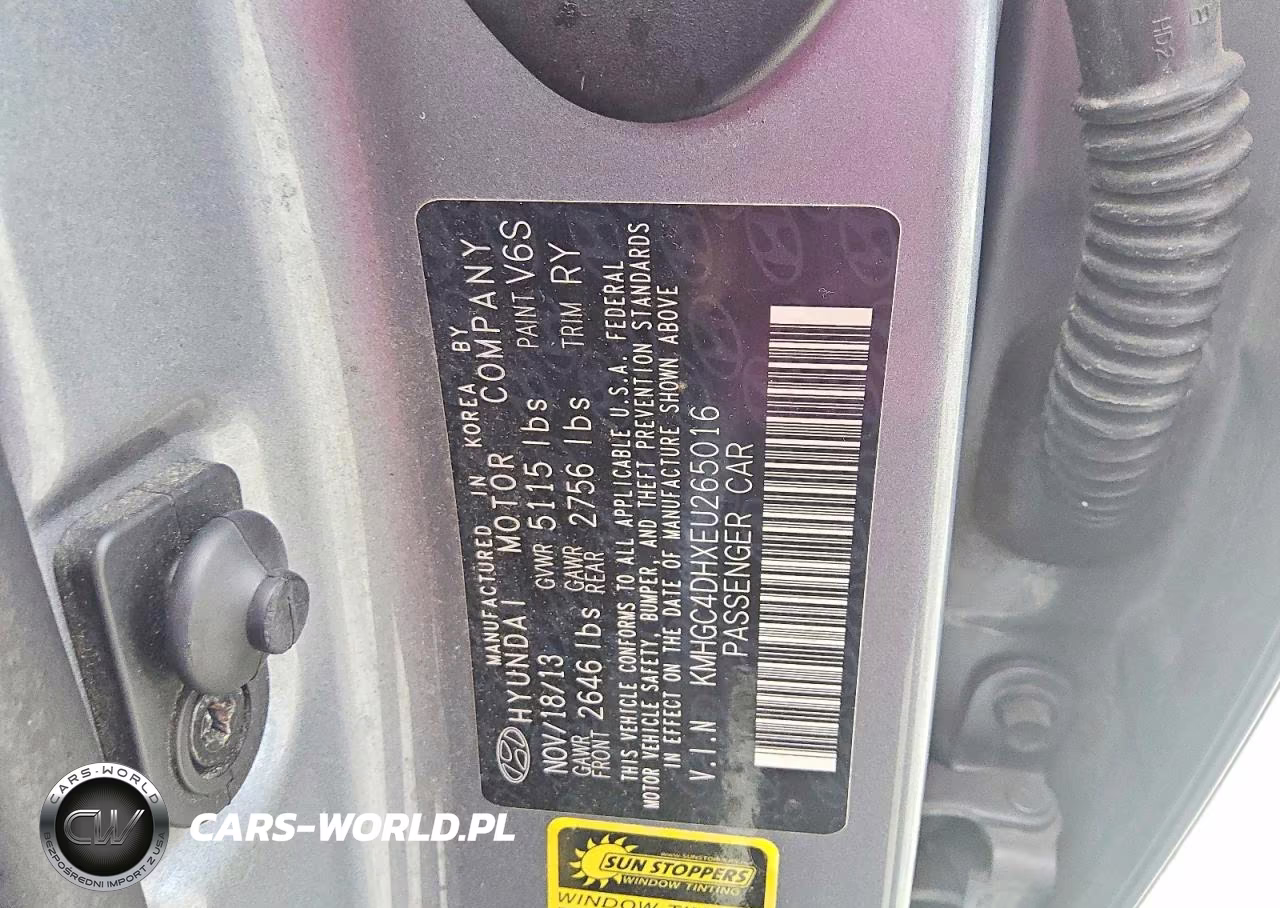 2014 Hyundai Genesis 5.0L VIN:KMHGC4DHXEU265016 - 12