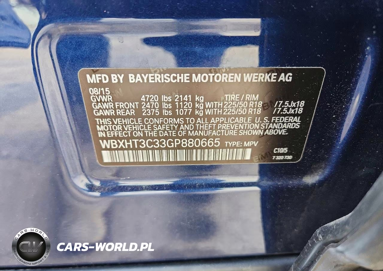 2016 BMW X1 xDrive28I VIN:WBXHT3C33GP880665 - 14