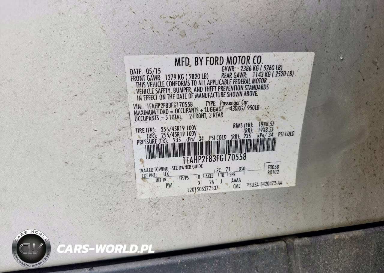 2015 Ford Taurus Limited VIN:1FAHP2F83FG170558 - 12