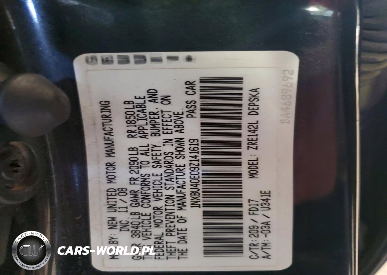 2009 Toyota Corolla S VIN:1NXBU40E09Z141619 - 12
