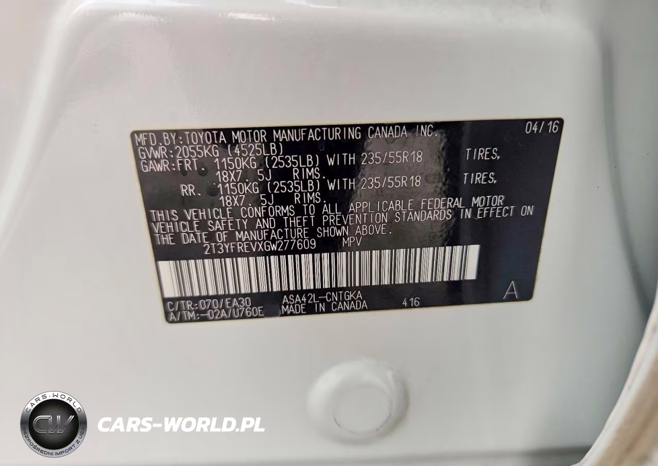 2016 Toyota Rav4 Limited VIN:2T3YFREVXGW277609 - 12