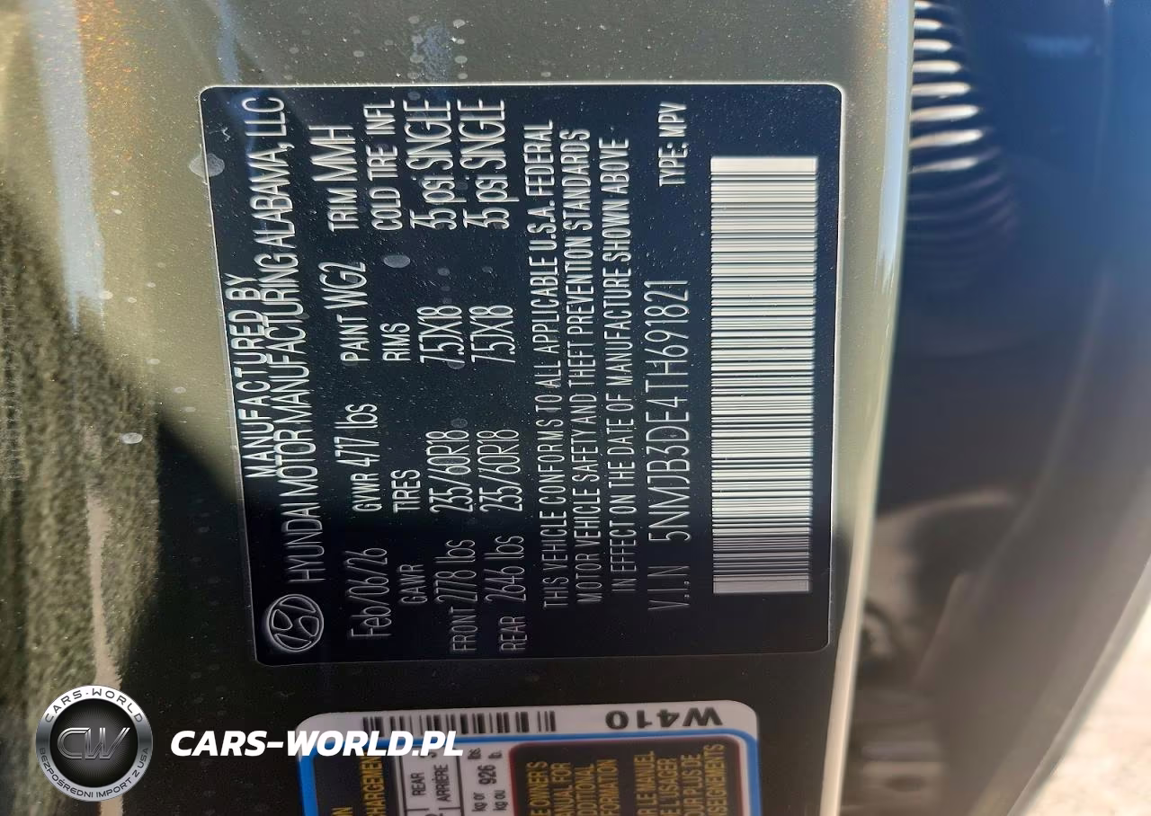 2026 Hyundai Tucson Sel VIN:5NMJB3DE4TH691821 - 12