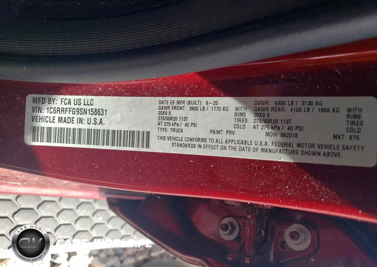 2025 Ram 1500 Big Horn VIN:1C6RRFFG9SN158631 - 12