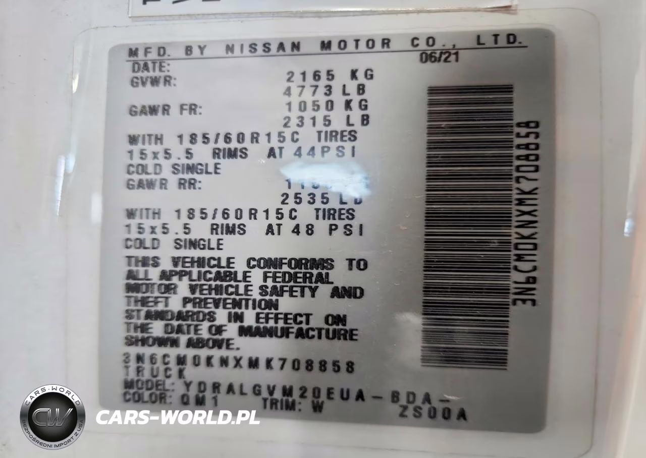 2021 Nissan Nv200 VIN:3N6CM0KNXMK708858 - 14