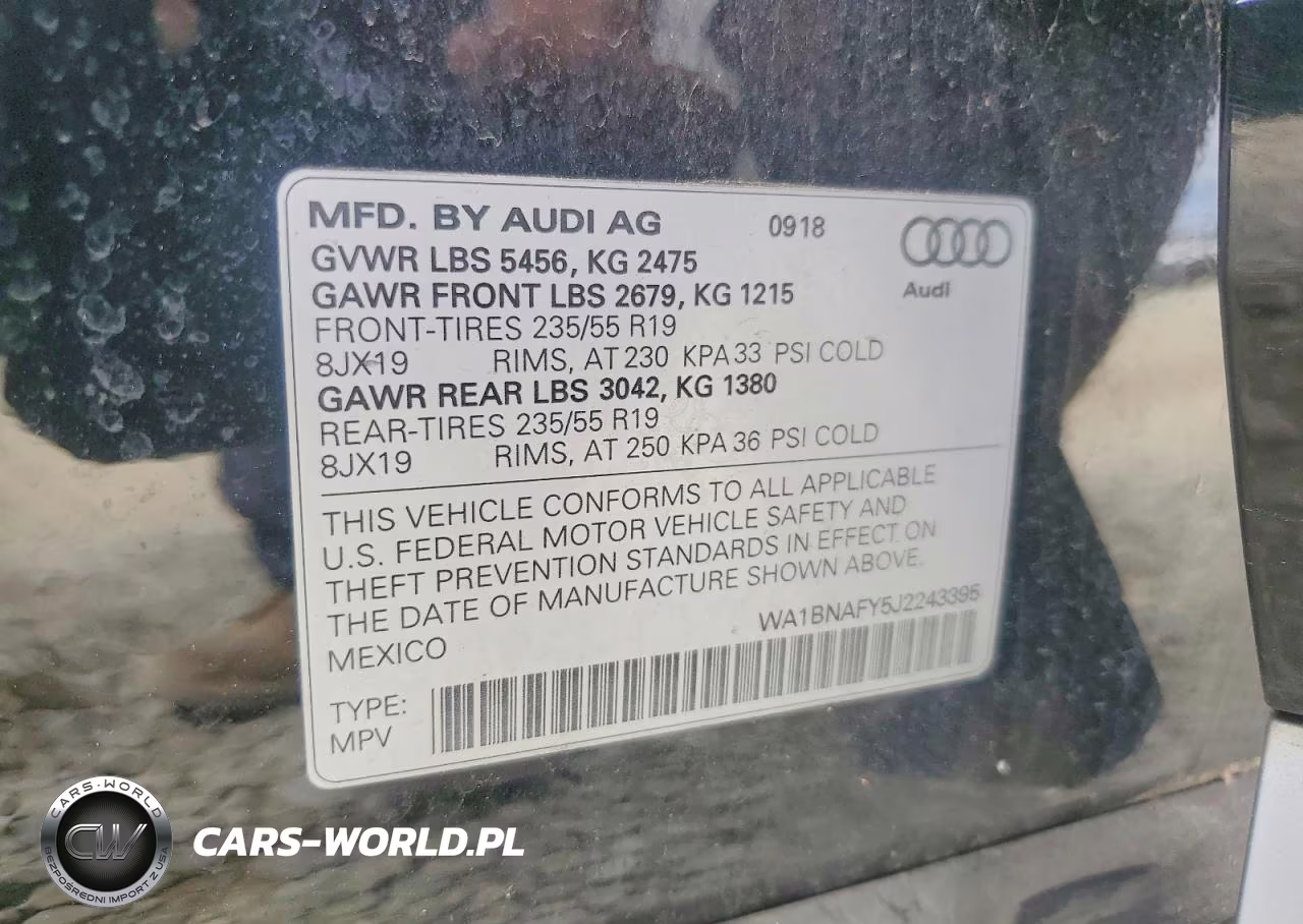 2018 Audi Q5 Premium Plus VIN:WA1BNAFY5J2243395 - 14