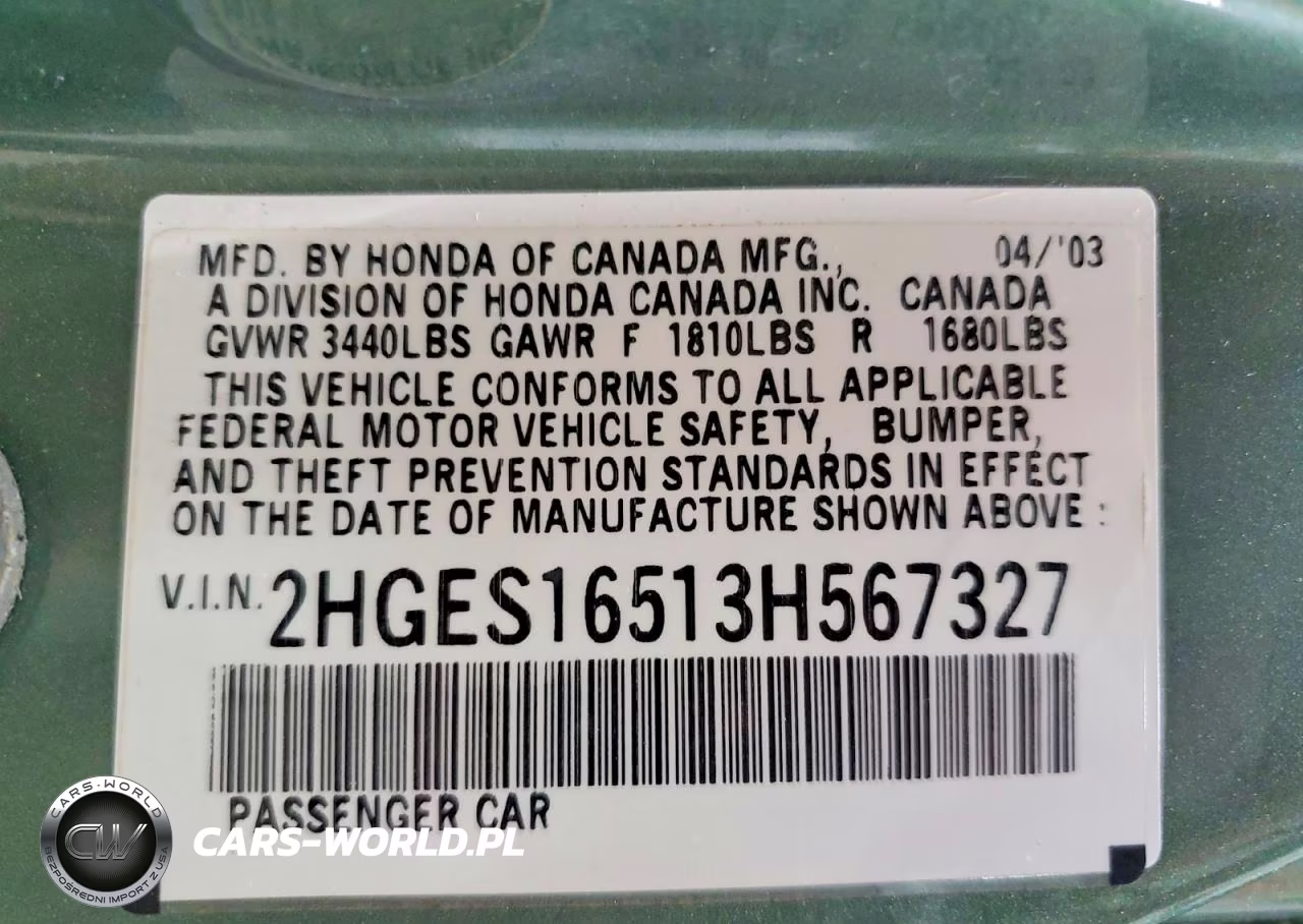2003 Honda Civic Lx VIN:2HGES16513H567327 - 12