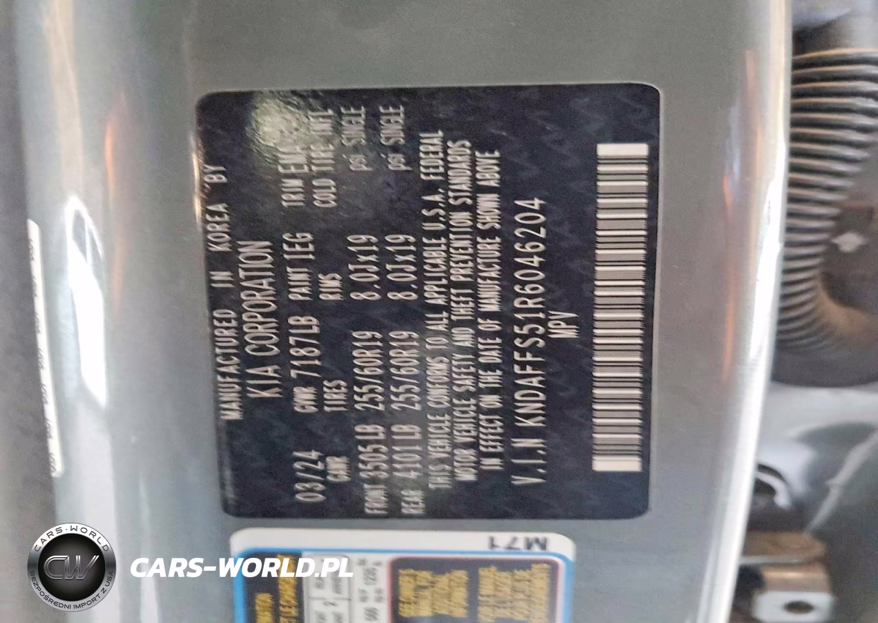 2024 Kia Ev9 Wind VIN:KNDAFFS51R6046204 - 13