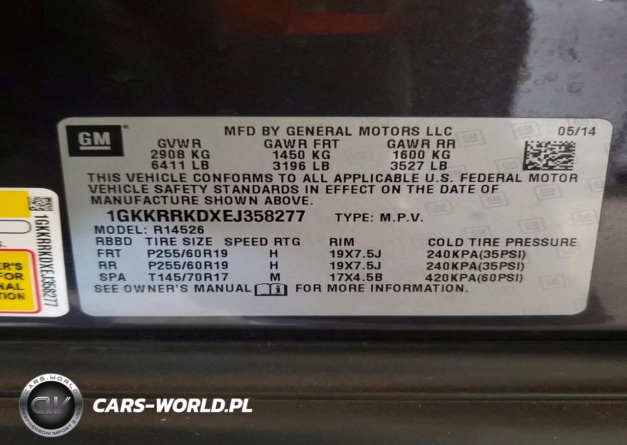 2014 GMC Acadia Slt-1 VIN:1GKKRRKDXEJ358277 - 13