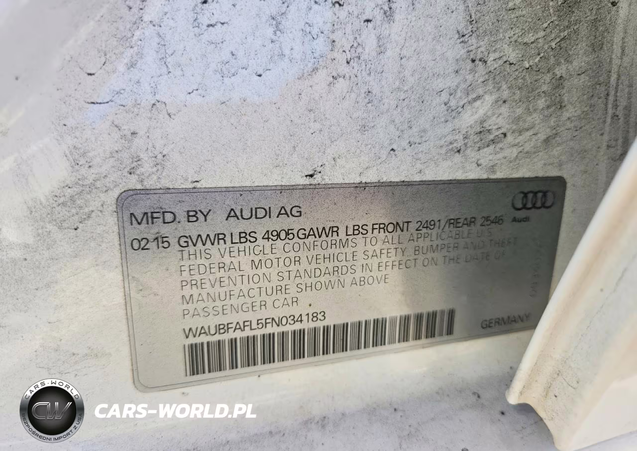 2015 Audi A4 Premium VIN:WAUBFAFL5FN034183 - 12