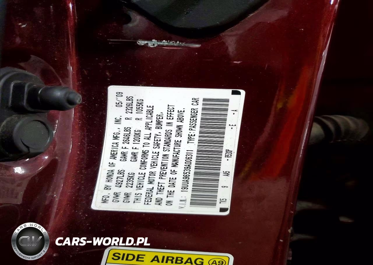 2009 Acura Tl VIN:19UUA96539A006311 - 12