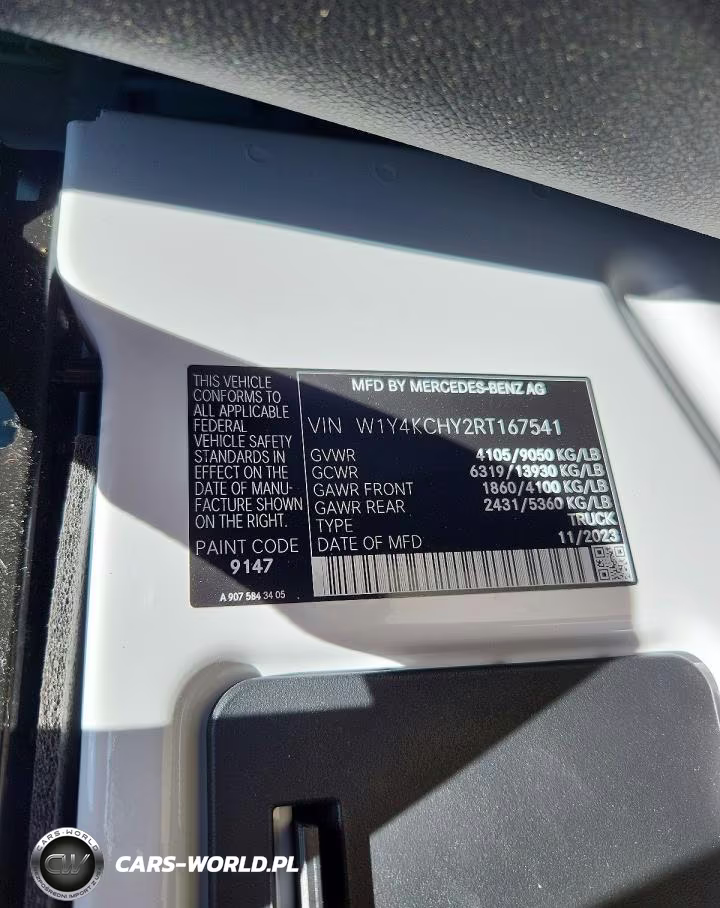 2024 Mercedes Benz Sprinter 2500 Delivery Van VIN:W1Y4KCHY2RT167541 - 13