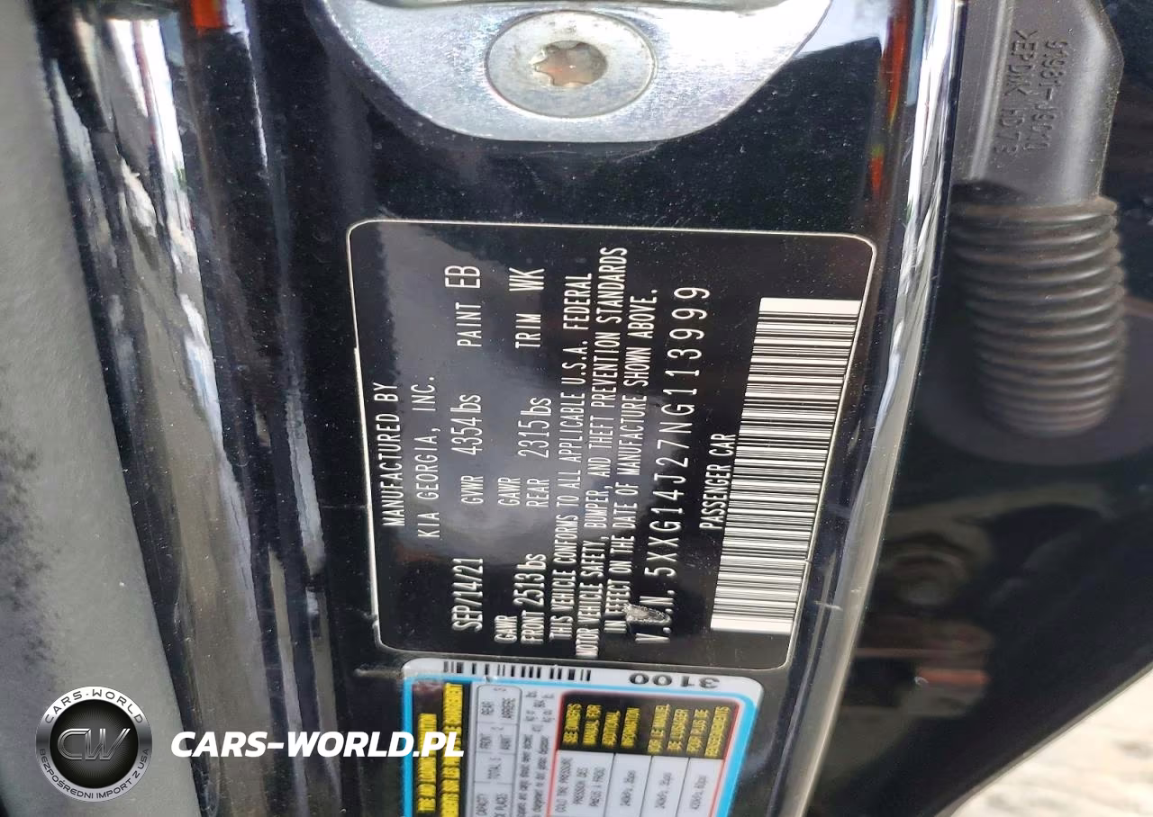 2022 Kia K5 Lxs VIN:5XXG14J27NG113999 - 12