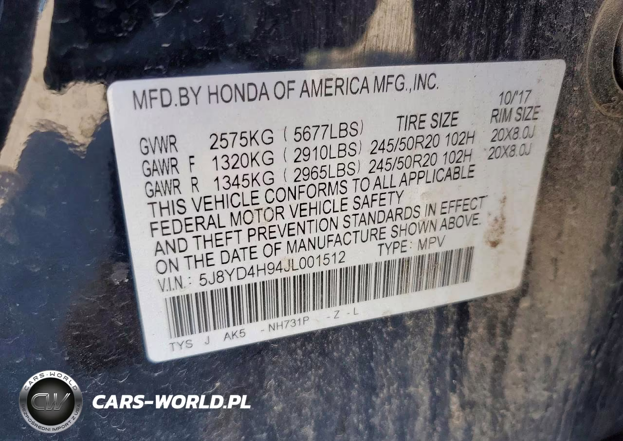 2018 Acura Mdx Advance VIN:5J8YD4H94JL001512 - 13