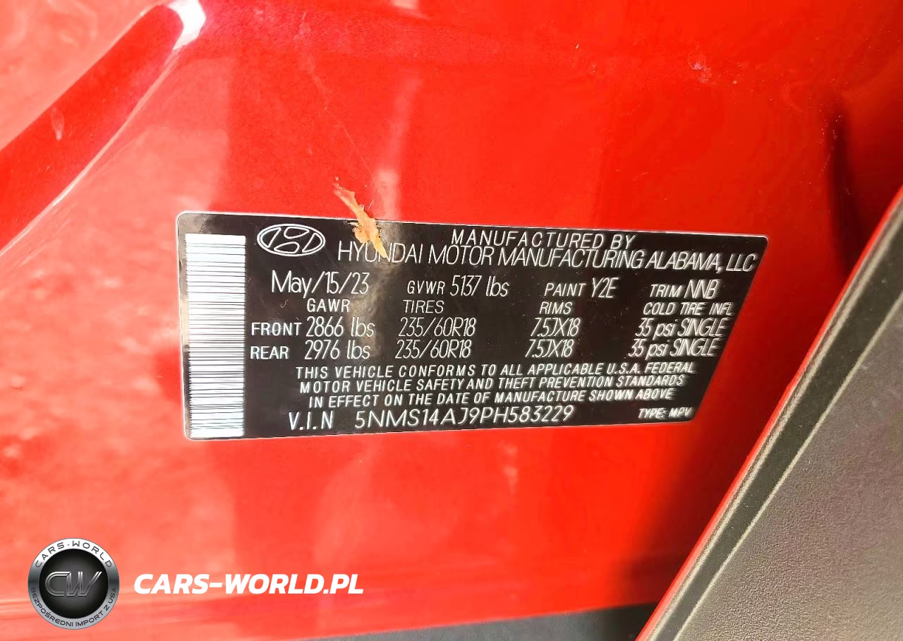 2023 Hyundai Santa Fe Se VIN:5NMS14AJ9PH583229 - 12