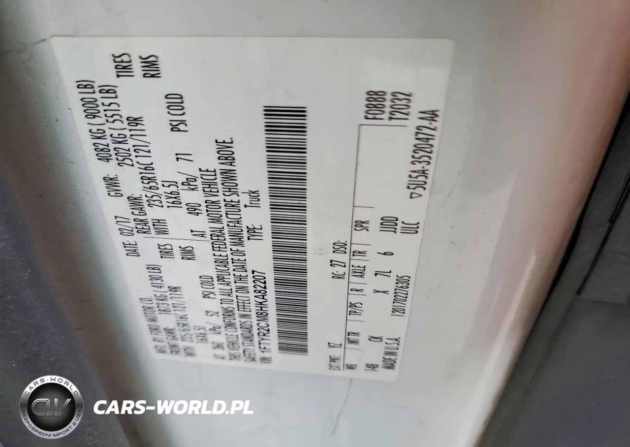 2017 Ford Transit 250 Delivery Van VIN:1FTYR2CM8HKA82207 - 13