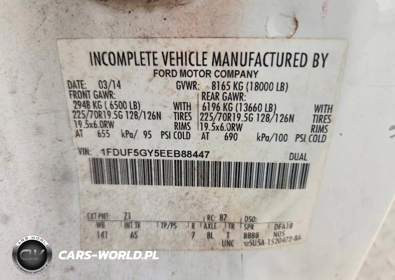 2014 Ford F550 Super Duty Cable Placer Bucket Truck VIN:1FDUF5GY5EEB88447 - 12