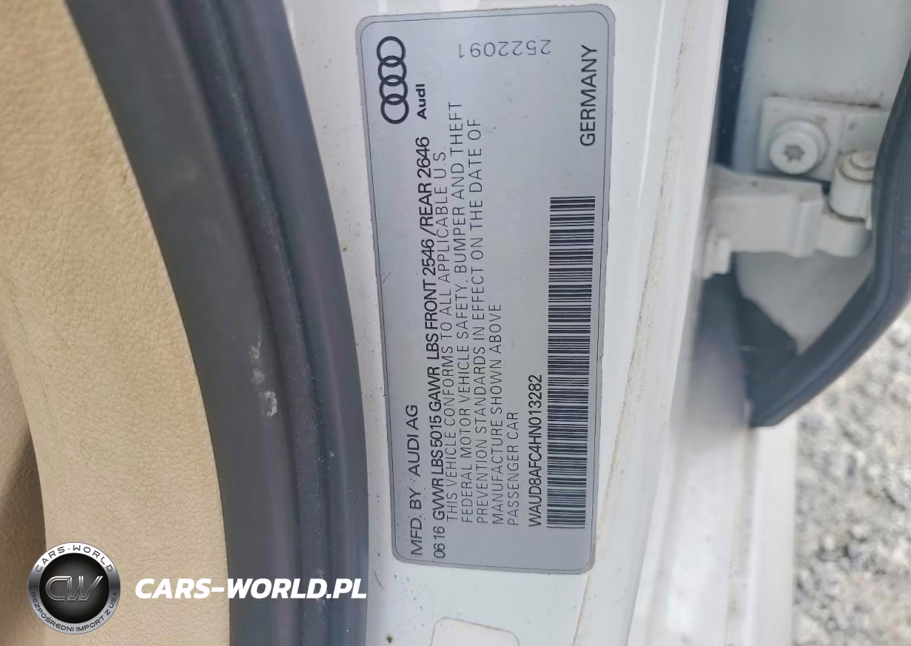 2017 Audi A6 Premium Plus VIN:WAUD8AFC4HN013282 - 12