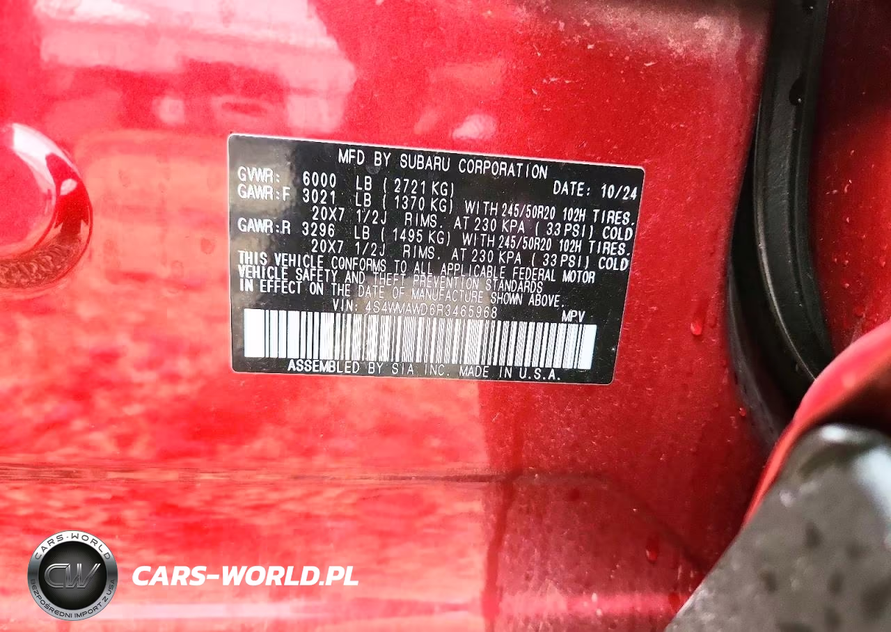 2024 Subaru Ascent Touring VIN:4S4WMAWD6R3465968 - 12