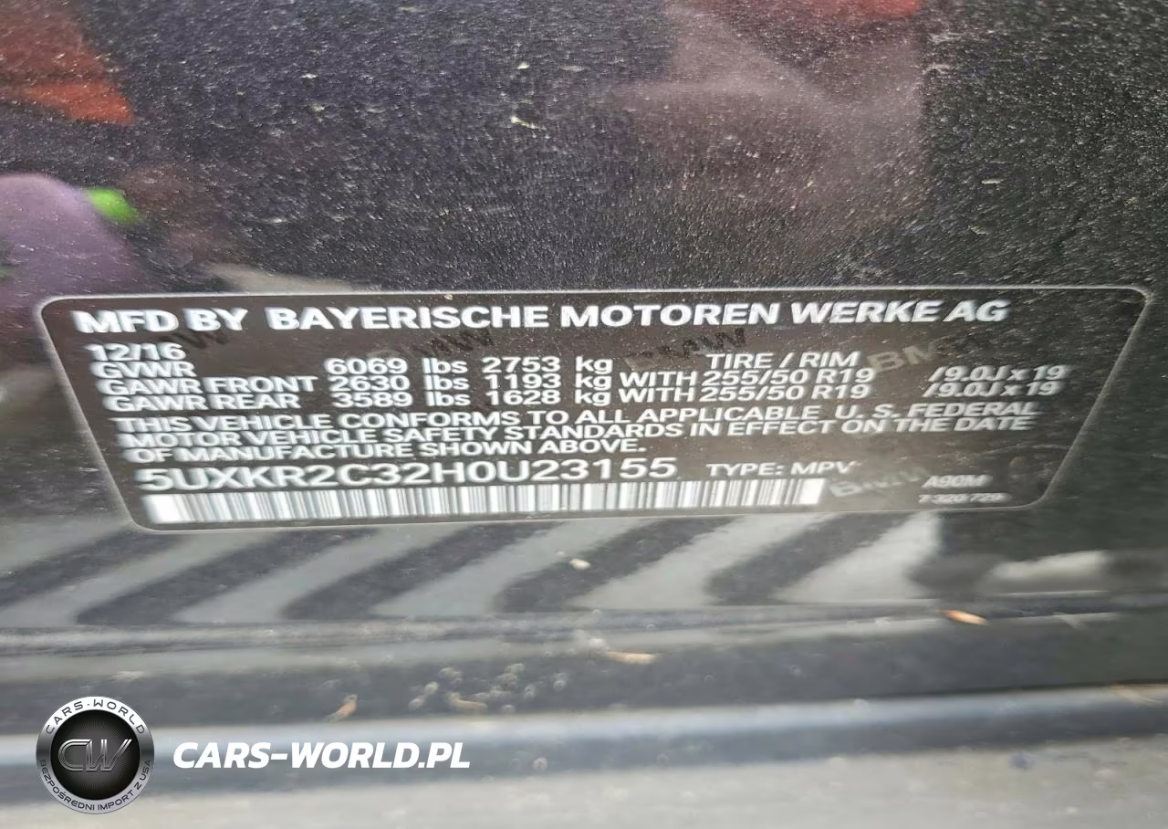 2017 BMW X5 Sdrive35I VIN:5UXKR2C32H0U23155 - 13