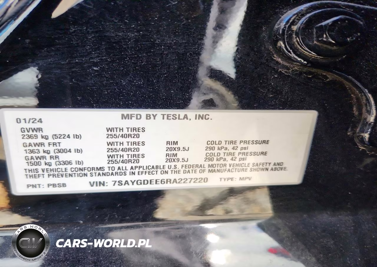 2024 Tesla Model Y VIN:7SAYGDEE6RA227220 - 13