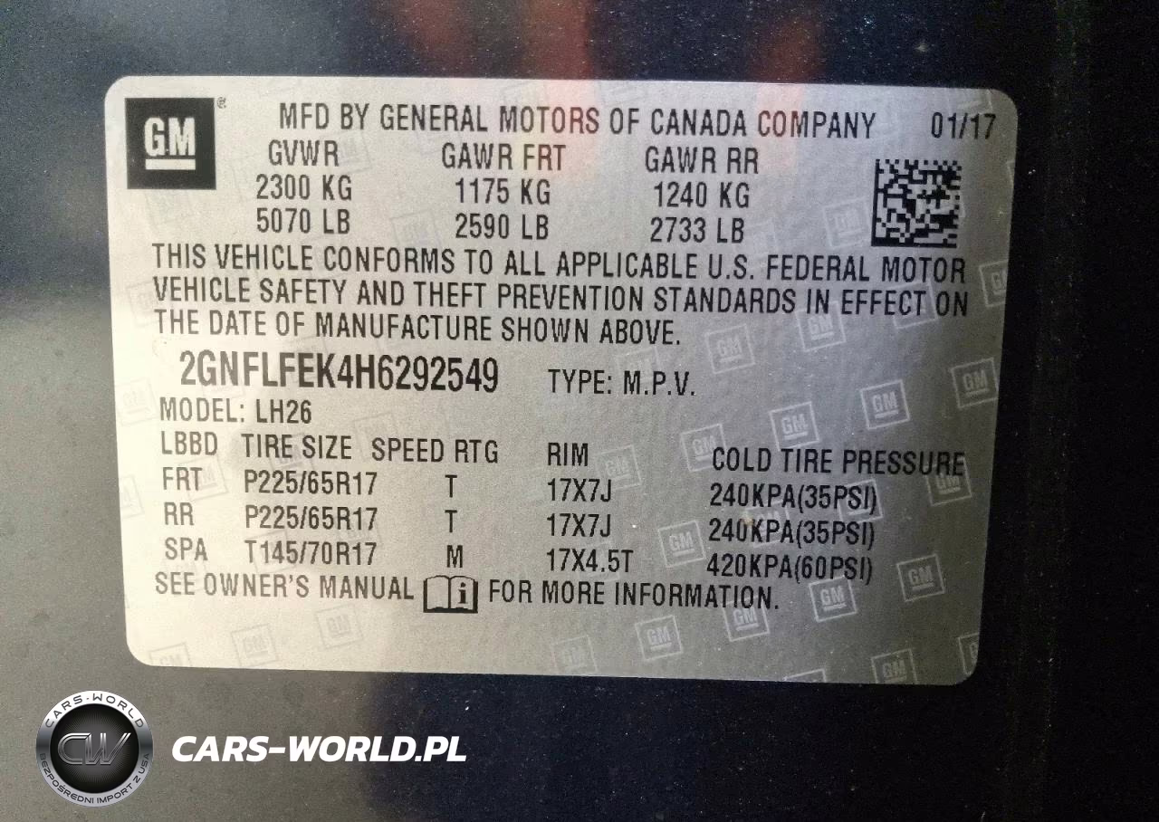 2017 Chevrolet Equinox Lt VIN:2GNFLFEK4H6292549 - 13