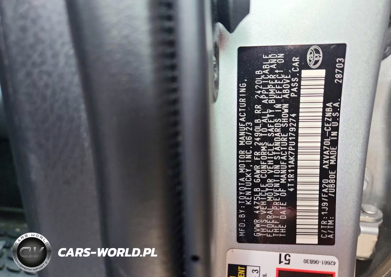 2023 Toyota Camry Le VIN:4T1R11AK7PU179274 - 12