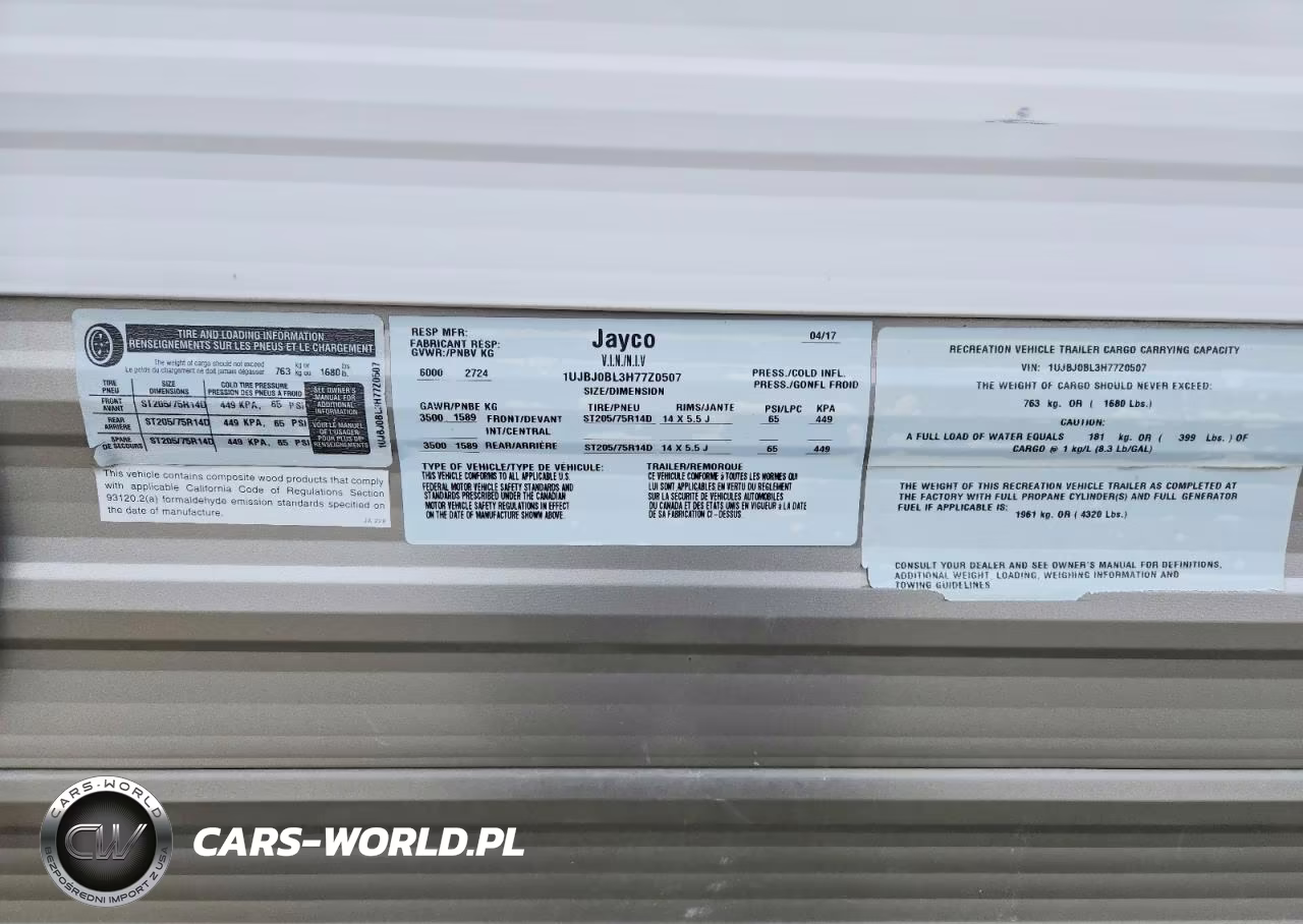 2017 Jayco Jay Flight VIN:1UJBJ0BL3H77Z0507 - 10